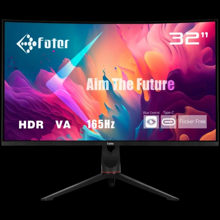 مانیتور گیمینگ خمیده 32 اینچ 2K فاطر مدل Fater C32-165B3